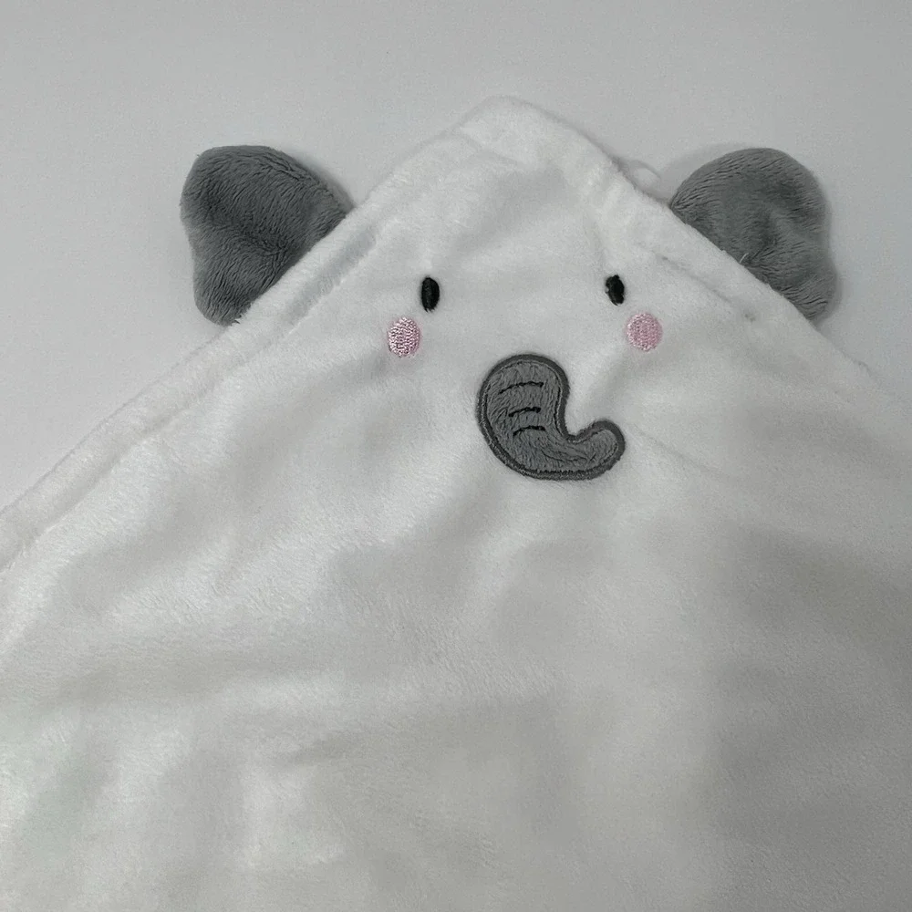 DaysU Baby Lovey Security Blanket Soft Minky Dots Embroidered Comfort Toy 15X15
